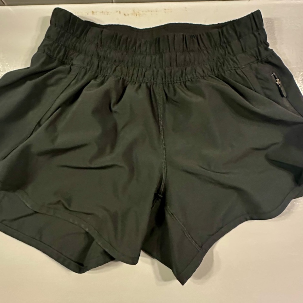lululemon athletica Black High-Waist Athletic Shorts